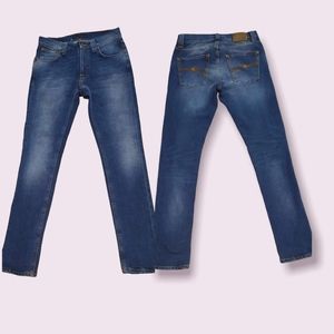 Nudie Jeans made in Italy,Size 28, Color Blue